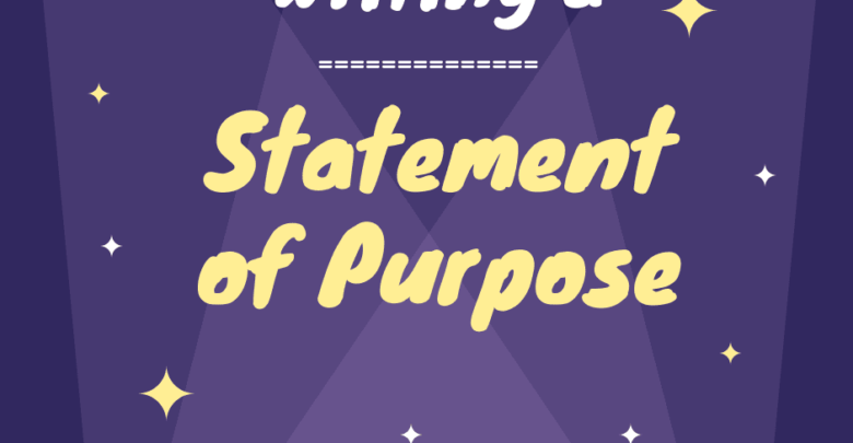 Statement of Purpose sample example template