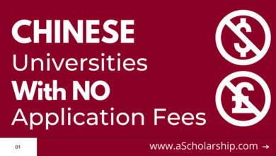 Chinese Universities with NO APPLICATION FEES for CSC Scholarship