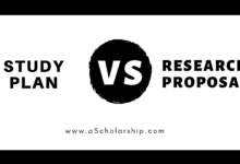 Study Plan VS Research Proposal - A brief Comparison