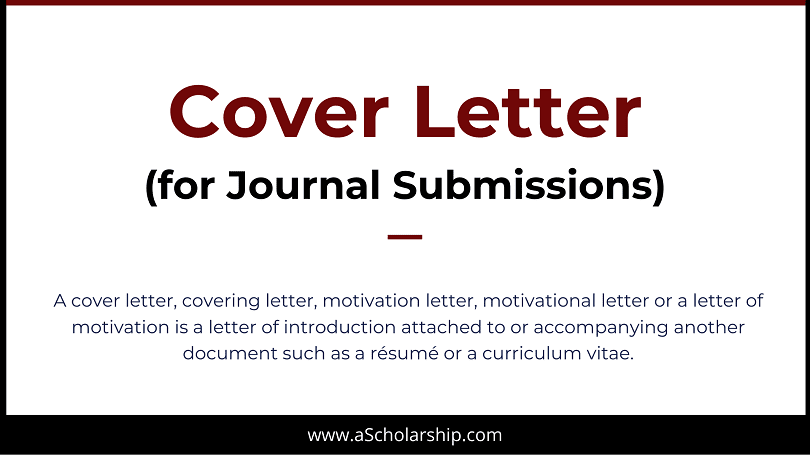 journal article cover letter sample