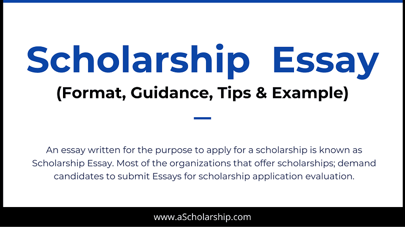 how to write an essay for a scholarship examples