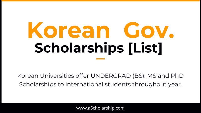 Korean Scholarships 10 Scholarships in Korea for International Students - Study in Korea for Free