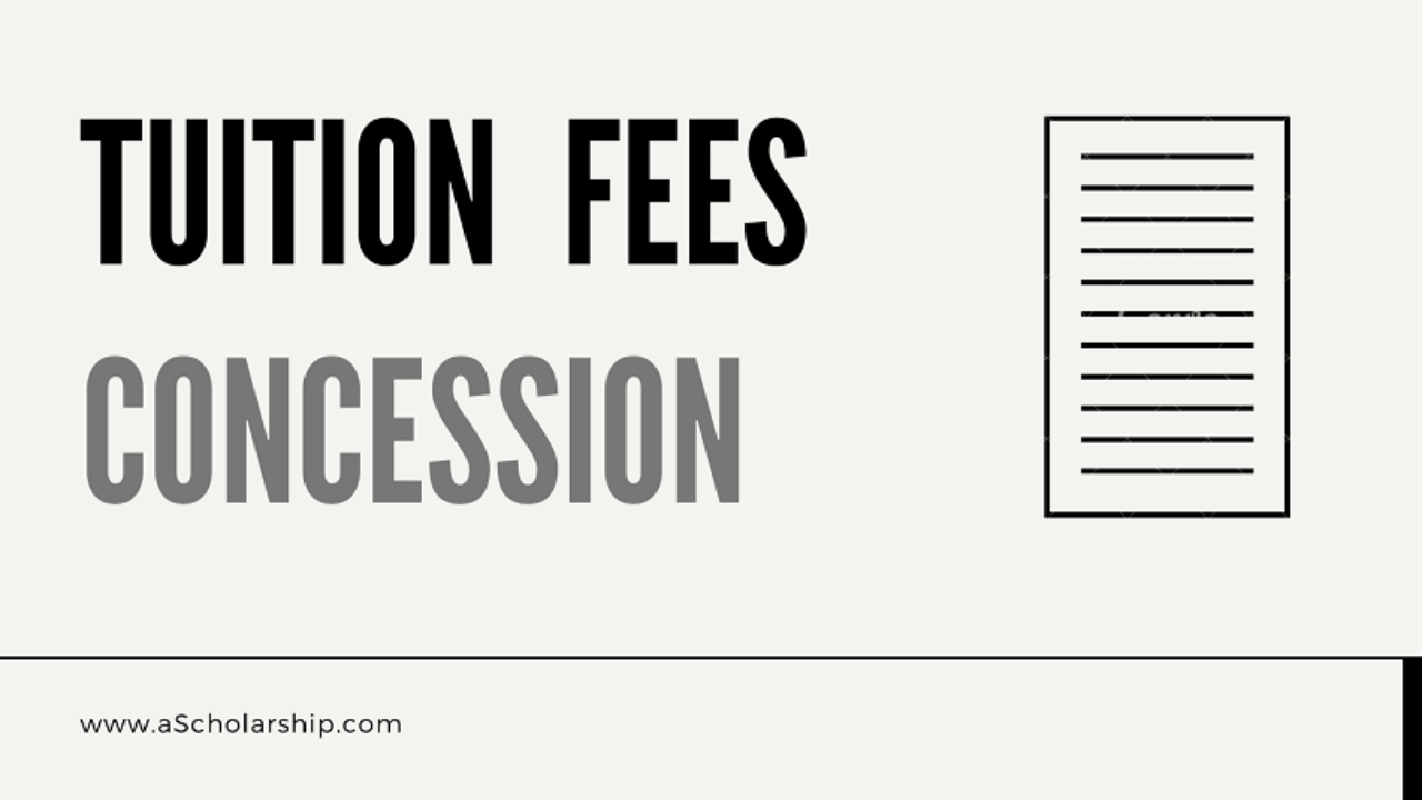 Application for Tuition Fee Concession Written to the Dean of