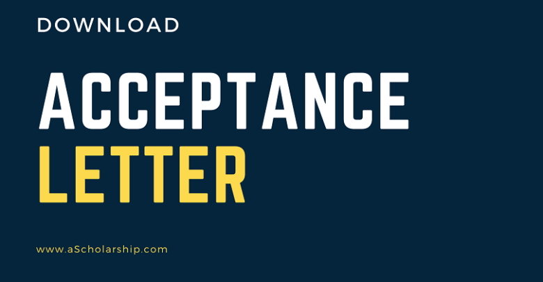 Acceptance Letter Template for CSC Scholarship Application Download (Editable Format File of Acceptance Letter for Scholarship)