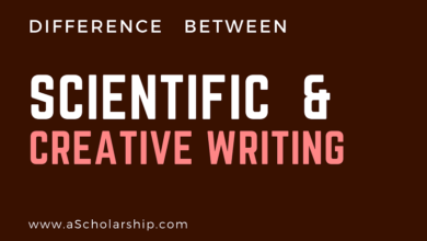 Difference between Scientific and Creative Writing Styles