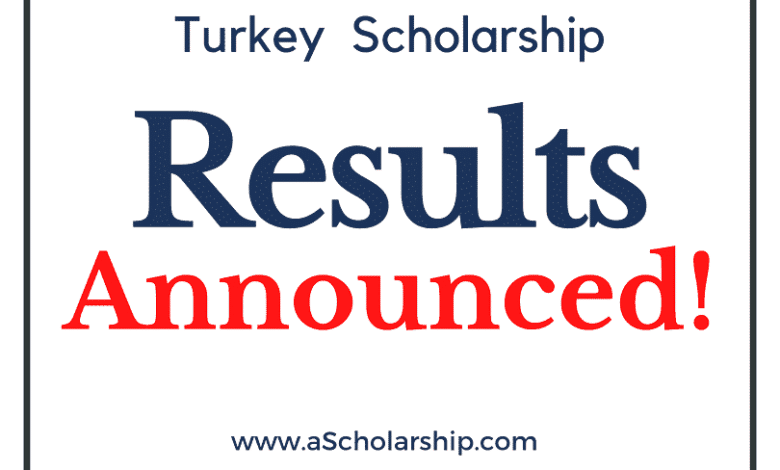Results Announced Turkey Government Scholarships 2022-2023