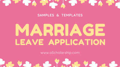 Application for Marriage Leave Format and Sample of Marriage Leave Application