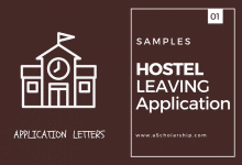 Hostel Leaving Application to Warden with Samples [Permanently or Temporarily]