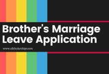 Leave Application for Brother Marriage Samples, Format, Template
