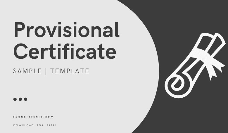 Provisional Certificate Application Samples, Templates, and Ultimate Writing Guide