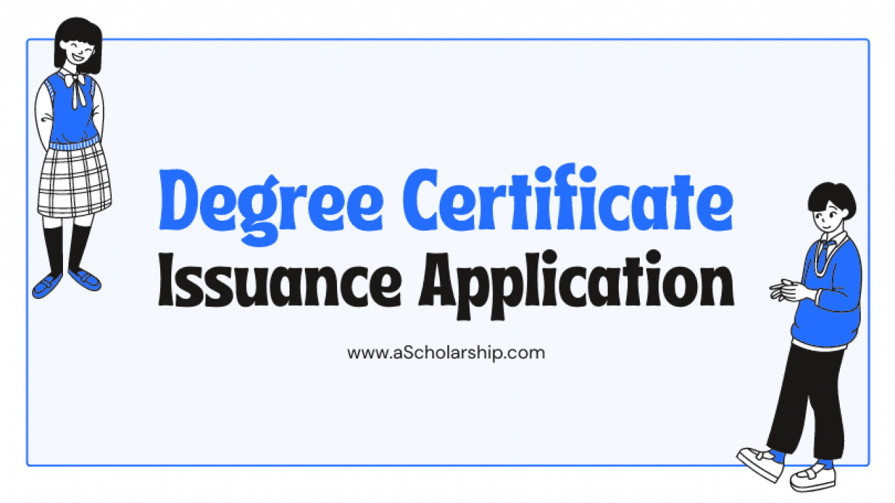 Degree Certificate Issuance Application Samples, Templates and