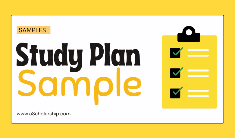 Study Plan Samples Writing Instructions for Scholarships Application