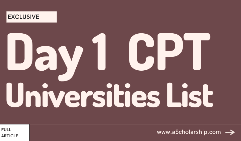 Top 20 Universities in the U.S.A. with Day 1 CPT