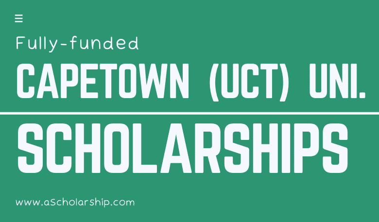 University of Cape Town (UCT) Scholarships - Applications Accepted Online