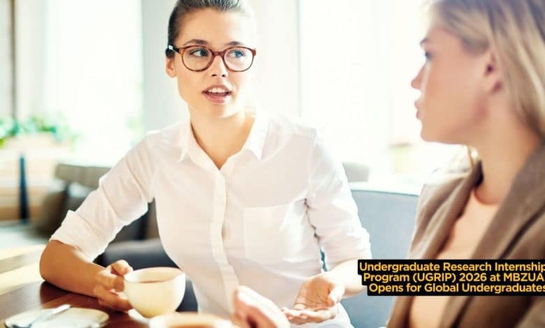 Undergraduate Research Internship Program (UGRIP) 2026 at MBZUAI Opens for Global Undergraduates